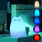 Silicone Cat Night Lamp 7 Colours - InstaCarter