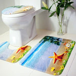 3 Piece Anti-Slip Bathroom Mat Set - InstaCarter