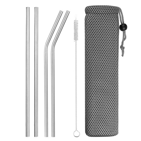 Reusable Metal Straws - InstaCarter