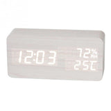 LED Display Multi-functional Wooden Alarm Clock - InstaCarter