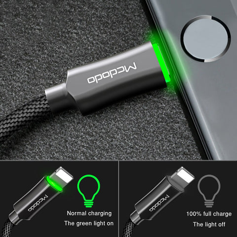 Auto Disconnect Fast Charging Cable For iPhone - InstaCarter