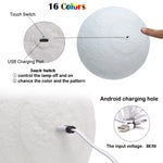 16 Color Night Light Moon Lamp - InstaCarter