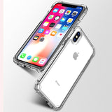 Shockproof Bumper Transparent Silicone Phone Case For iPhone - InstaCarter