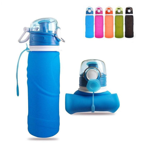 Collapsible Silicone Water Bottle - InstaCarter